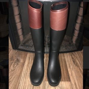 Tory Burch rain boots sz 9